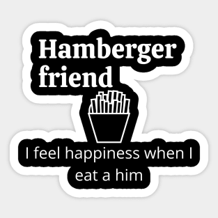 Hamberger friend Sticker